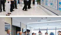 温江区退休老干部参观视察我院新院区