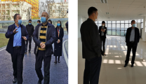 院党委书记、院长刘军查看新院区新冠肺炎后备隔离病房建设