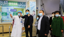 市卫健委来院督查疫情防控工作