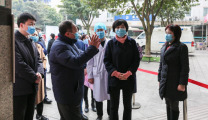 副市长敬静来我院督查新冠肺炎疫情防控工作