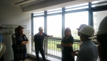 副区长邹华到上医国际广场现场办公我院新院区建设项目