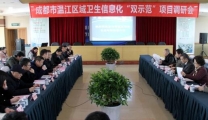 温江区区域卫生信息化“双示范”项目调研会在我院召开