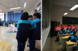 医技第一党支部走进温江中学开展“守护生命”急救培训活动
