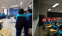 医技第一党支部走进温江中学开展“守护生命”急救培训活动